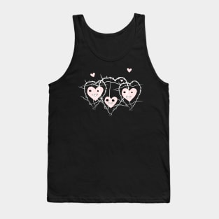 Three spikey hearts Tank Top